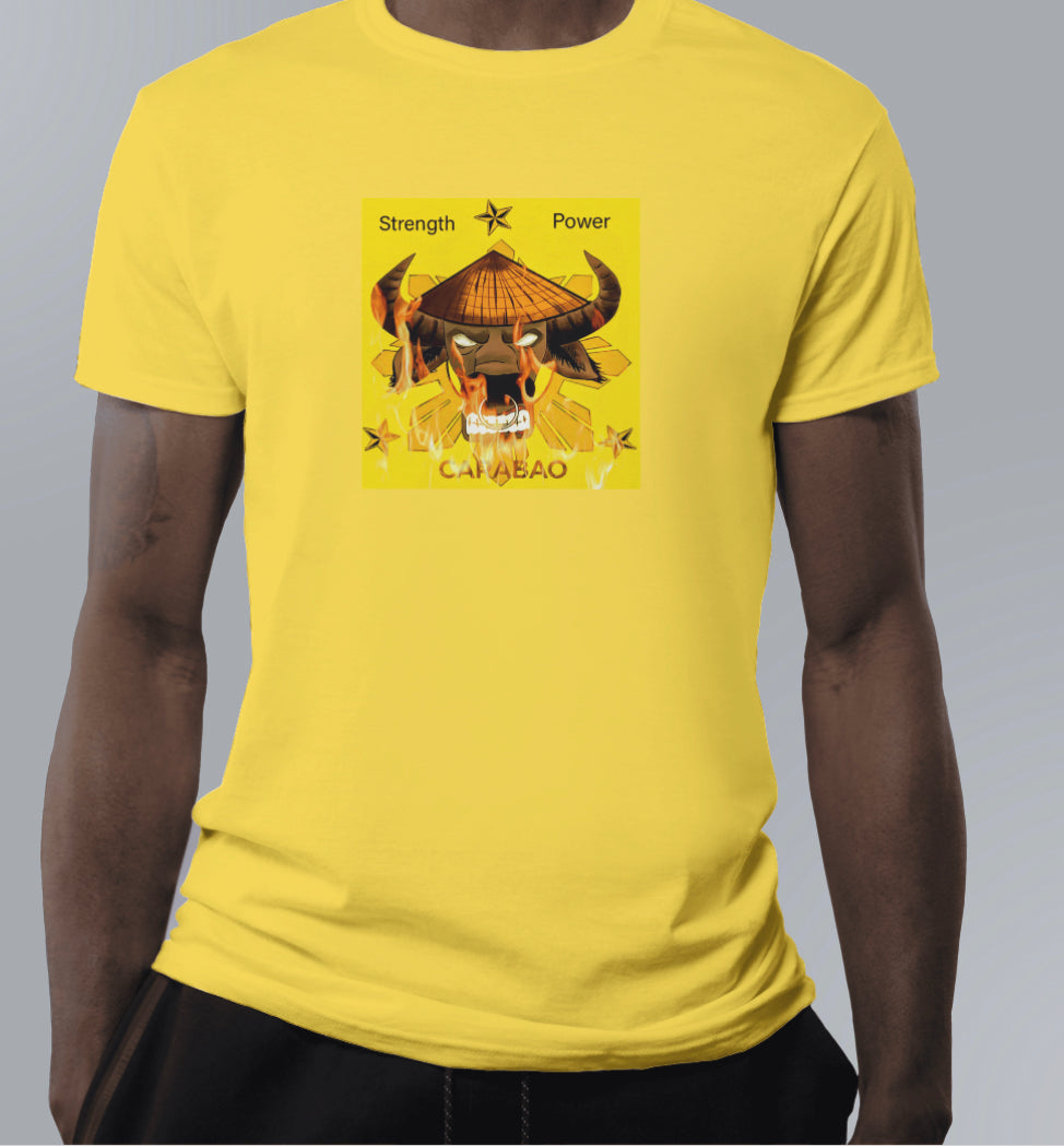 Filipino Carabao Head Logo Yellow T-shirts